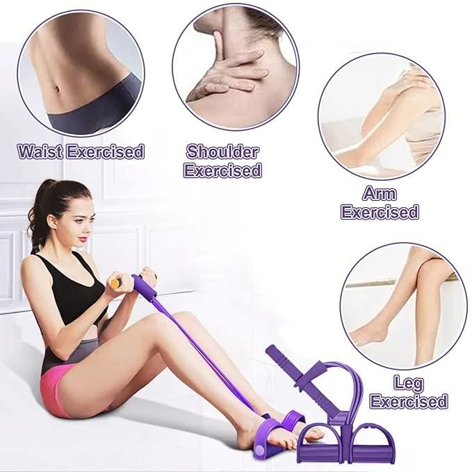 "Multi-Function Yoga Pedal Puller Resistance Band for Full-Body Fitness"