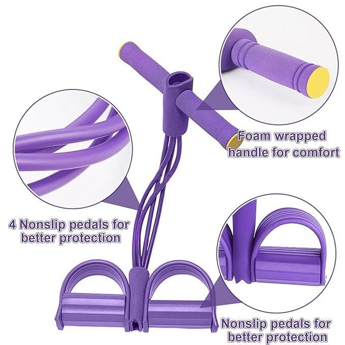 "Multi-Function Yoga Pedal Puller Resistance Band for Full-Body Fitness"