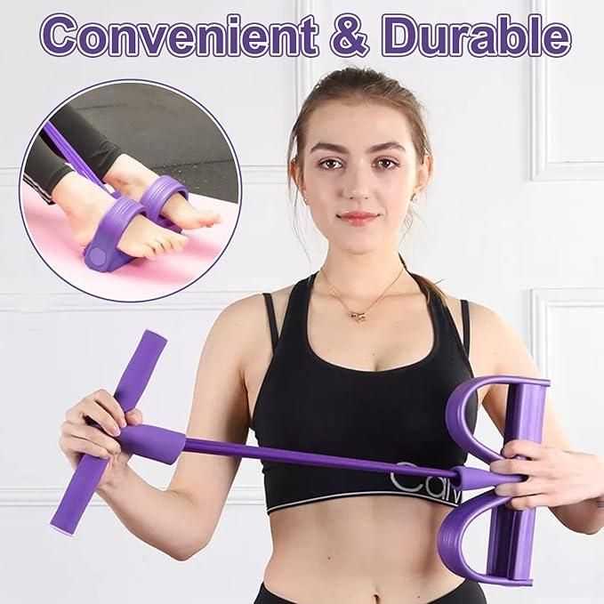 "Multi-Function Yoga Pedal Puller Resistance Band for Full-Body Fitness"